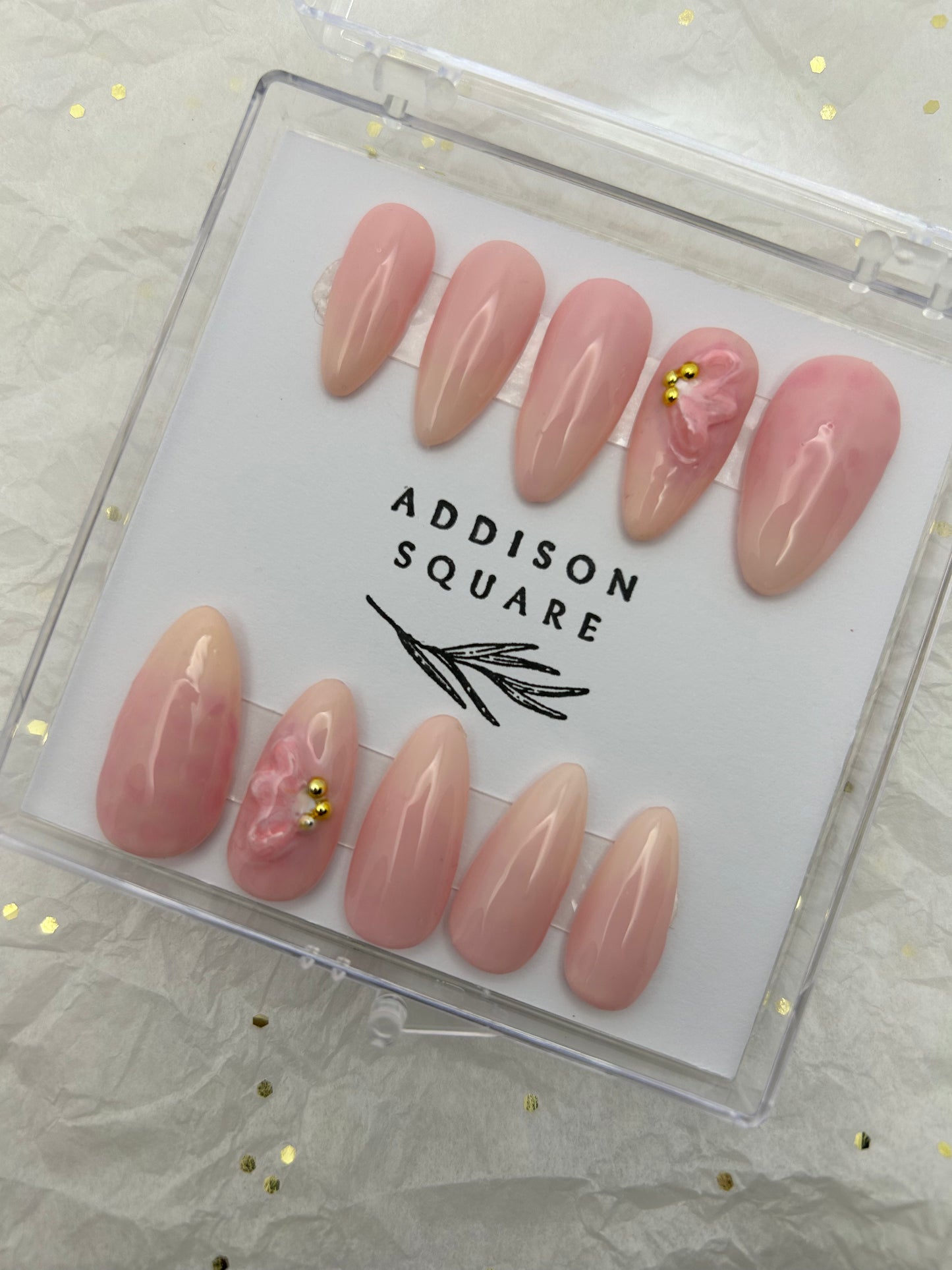 Pink Press Ons