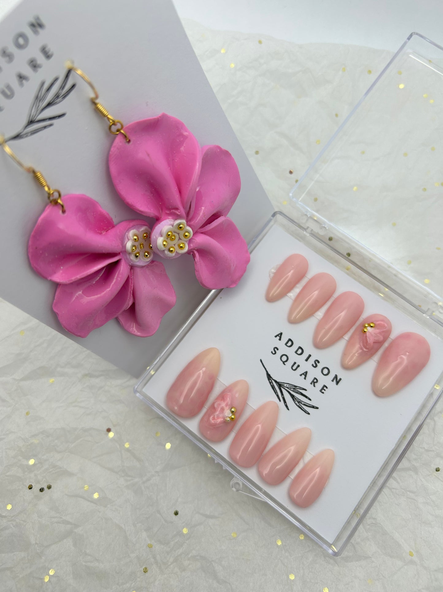 Pink Press Ons