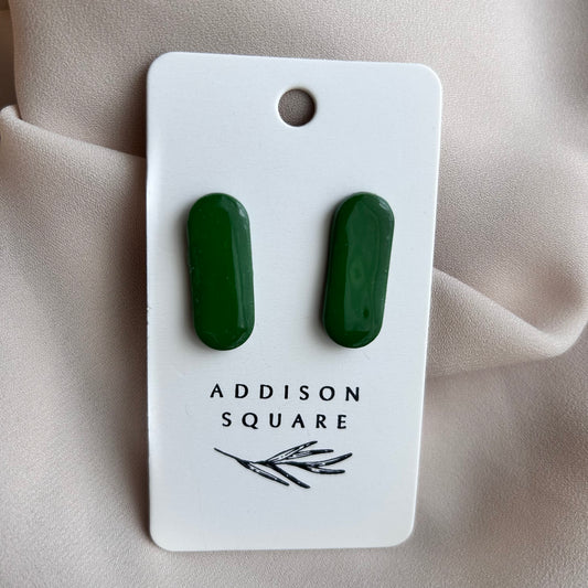 Oblong Hunter Green Stud