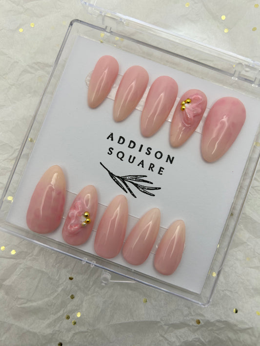 Pink Press Ons